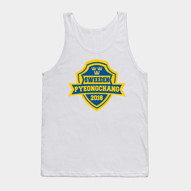 Team Sweeden Pyeongchang 2018 Tank Top by OffesniveLine